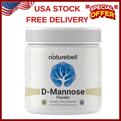 Polvo de manosa NatureBell D 12 oz, limpieza del tracto urinario salud de la vejiga enjuague ITU Foto 1 de 4