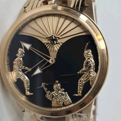 Reloj de cuarzo Watchstar Samurai Automaton hecho en Suiza oro rosa 48 mm Foto 1 de 4