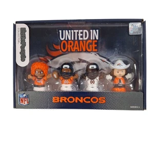 Fisher Price Little People Collector NFL Denver Broncos Figurines Pack Of 4 New - Picture 1 of 4