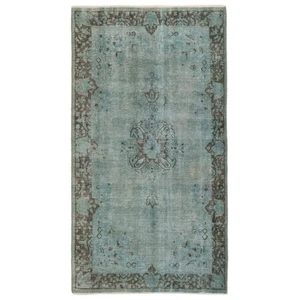 Alfombra persa vintage 146x81 cm anudada a mano Orient Carpet Rug moderna azul - Imagen 1 de 12