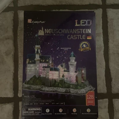 Cubic Fun LED 3D Puzzle L174H Neuschwanstein Castle Building factory sealed Mode - Image 1 of 2