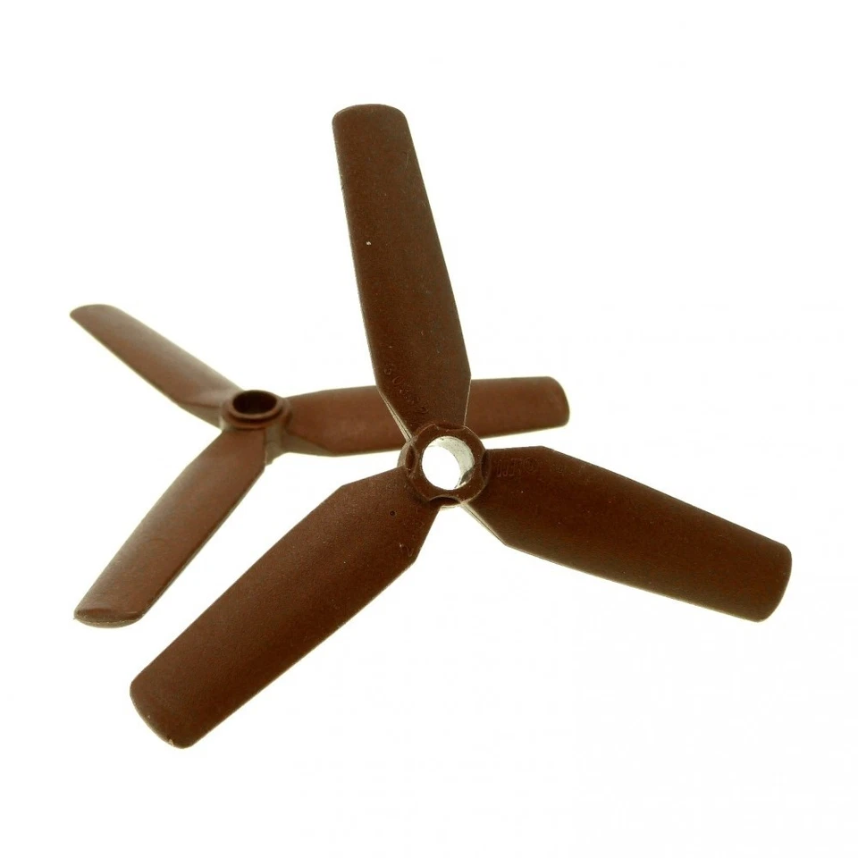 2x Lego Propeller 3er Blatt 9 Diameter braun Rotor Flügel Blätter 4121698 30332 - Bild 1 von 1