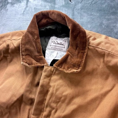 Walls Outdoors Insulated Coveralls Men's 2XL Brown Corduroy Collar Workwear - Image 1 of 4