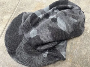 A Bathing Ape BAPE Knit Beanie Visor Cap Color Camo Pattern Japan Rare Hat - Picture 1 of 1