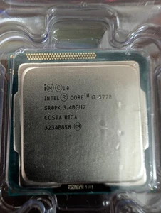 Intel 3rd Gen Core i7-3770 SR0PK 3.40GHz (Turbo 3.90GHz) 4-Core 8M LGA-1155 CPU - Photo 1/1