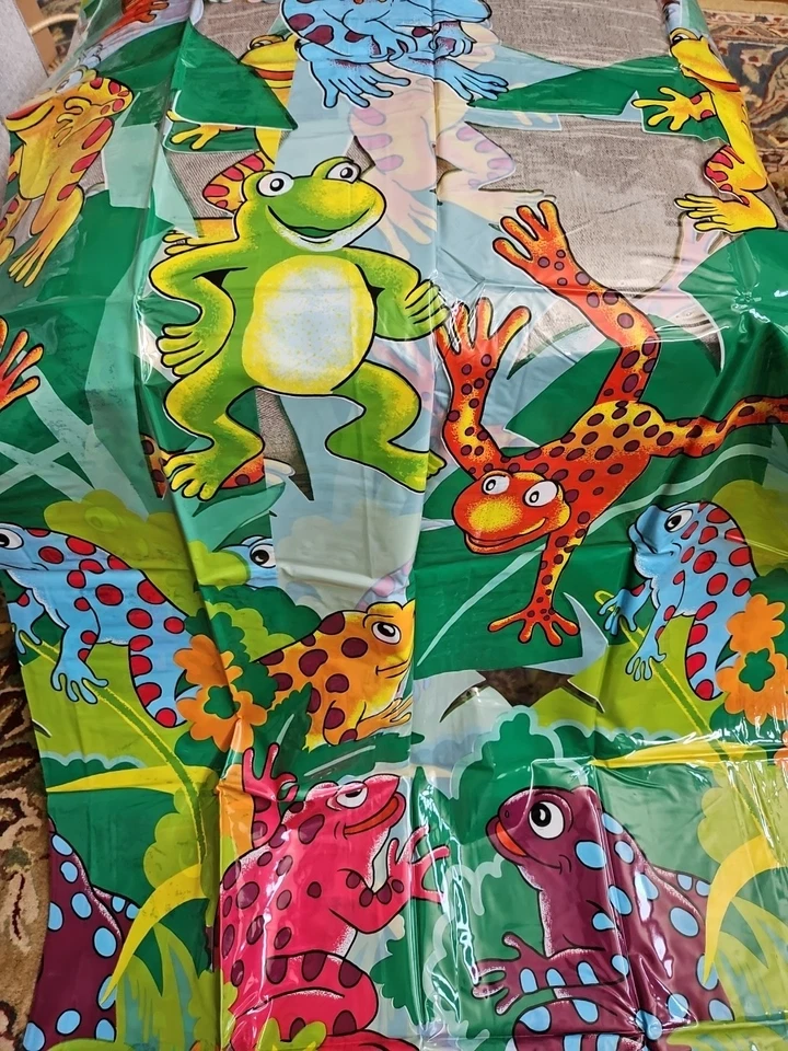 Cortina de Ducha Vintage JCPENNY Hogar Rana Tropical NUEVA Colorida 70x72" Foto 1 de 4