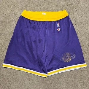 Pantalones Cortos De Baloncesto Vintage Años 80 90 Champion X Los Angeles Lakers XL - Imagen 1 de 8