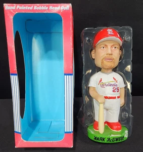 Bobblehead Mark McGwire Cardenales de San Luis pintado a mano con caja MLB #25 - Imagen 1 de 6