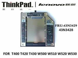 FRU: 43N3428/43N3429 FÜR Lenovo ThinkPad T400 SATA Festplatte Bay Adapter III - Bild 1 von 5