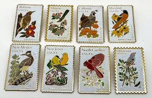 Lot of 8 - USPS (Jayne Co) State Lapel / Hat Pins - California, New Jersey, etc. - Picture 1 of 5