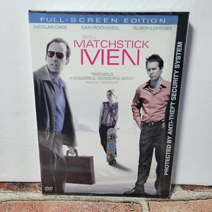 Matchstick Men (DVD, 2004) Nicolas Cage, Sam Rockwell, Fullscreen - New & Sealed - Foto 1 di 3