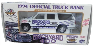 NIB 1994 Official Truck Bank ChevySuburban Brickyard 400 Die Cast Metal Body - Picture 1 of 6