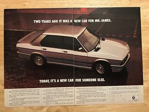 Vintage 1989 BMW 5 Series Double Page Automotive Original Advert Advertising - Foto 1 di 1