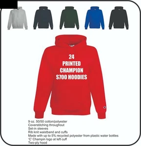 24 SUDADERAS CON CAPUCHA CHAMPION S700 IMPRESAS A MEDIDA - PRENDA DE MEJOR CALIDAD QUE HAY - Imagen 1 de 1