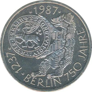 BRD 10 DM 1987 J 750 Jahre Berlin Silber* - Bild 1 von 2