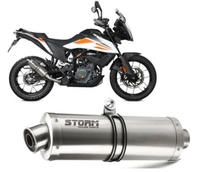 Scarico Storm by Mivv Oval acciaio inox per KTM 390 adventure 2020 > 2023 - Imagen 1 de 4