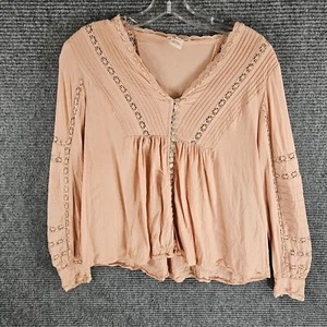 Sundance Peasant Top Small Lace Crochet CottagecoreBoho Romantic Prairie Western - Picture 1 of 6
