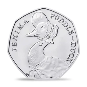 2016 Jemima Puddle-Duck 50p Münze Fünfzig Pence - Bild 1 von 2