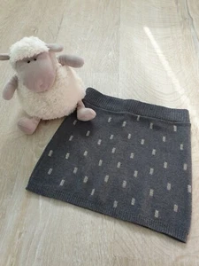 Rock Strick grau mit gold 92 Mädchen H&M - Bild 1 von 3