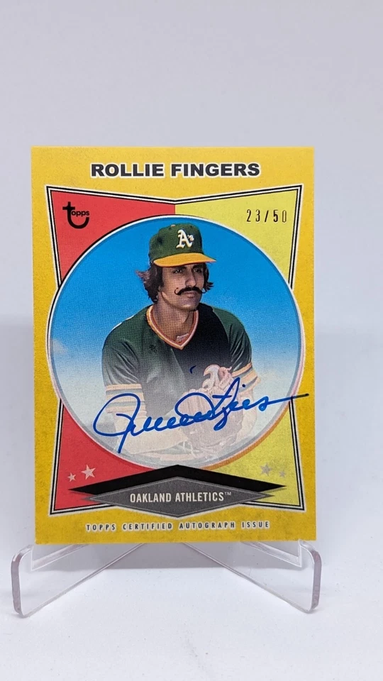 Rollie Fingers 2023 Topps Brooklyn Collection On Card Auto Gold #/50 - Image 1 of 2