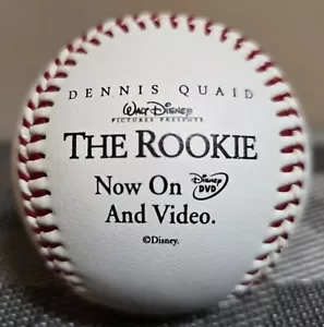 DISNEY THE ROOKIE PROMOTIONAL BALL BASEBALL DENNIS QUAID MOVIE PROMO JIM MORRIS - Picture 1 of 4