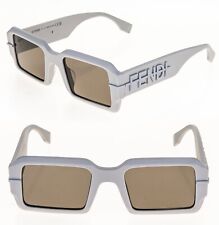 FENDI FENDIGRAPHY HOBO Logo 40073 Matte Gray Fashion Square Sunglasses FE40073U