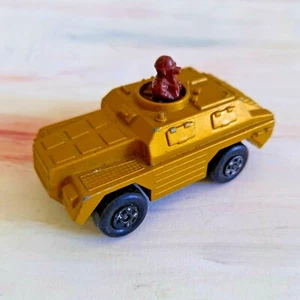 No.28 Matchbox Rolamatics Metallic Gold Stoat Army Vehicle 1973 Scale 1:52. - Picture 1 of 6