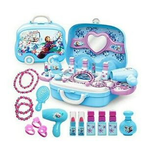 Disney girls princess frozen Dressing makeup toy set kids Beauty toys 