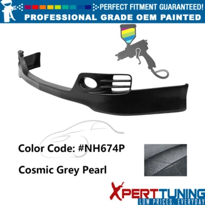 For 06-08 Acura TSX EURO-R Style Painted #NH674P Front Lip Lower Chin Spoiler PU Foto 1 de 4