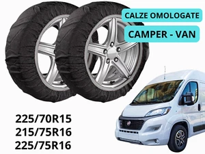 Snow Socks For Fiat Ducato 2006- Camper Van Approved Size XL 215/75R16 - Picture 1 of 11