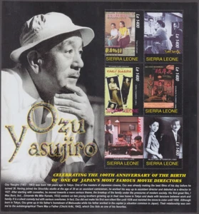 SIERRA LEONE Sc #2774a-f MNH SHEET of 8 DIFF YASUJIRO OZU, FILM DIRECTOR - Picture 1 of 1