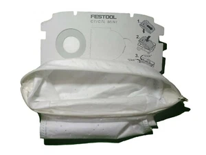 Festool 498410 fleece Dust bag Reusable With ZBLong Zip CT CTL MINI extractors - Picture 1 of 7