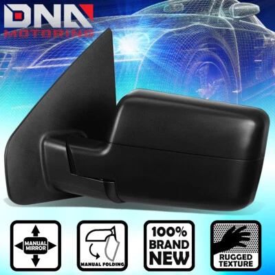 PARA 04-14 FORD F150 AJUSTE MANUAL REMOLQUE ESPEJO DERECHO LADO DEL CONDUCTOR DERECHO Foto 1 de 4