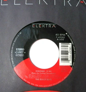 BEACH BOYS * 45 * Kokomo * 1988 * MINT ! ORIGINAL VINYL Elektra * LITTLE RICHARD - Picture 1 of 4