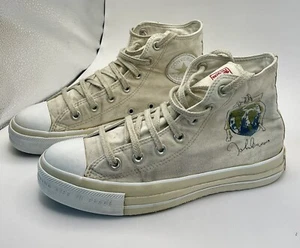 Scarpe da ginnastica Converse Hi Top taglia 6 John Lennon Imagine Peace 2004 rare vintage - Foto 1 di 22