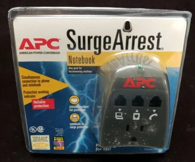 New APC Surge Arrest Notebook Laptop Protector PNote1 Factory Sealed 400V Rated - Image 1 of 4