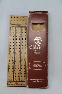 Vtg Wooden Cribbage Board 706 3-Track "Tri-Crib" Card Game Pleasantime Games - Picture 1 of 4