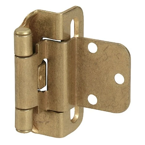 (25)-Amerock Burnished Brass 3/8 In. Self-Closing Inset Hinge, (2-Pk) BPR7565BB Cover