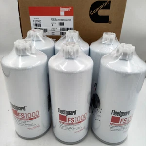 6 PCS FS1000 Fleetguard Fuel Water Separator Spin-On For Cummins 3329289 NEW - Picture 1 of 11