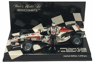 Minichamps Honda F1 RA 106 '1ª victoria' GP de Hungría 2006 - Botón Jenson escala 1/43 Foto 1 de 4