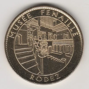 NO DATE COIN JETON MEDAILLE SOUVENIR A-B -- 12 000 RODEZ MUSEE FENAILLE LA DAME - Picture 1 of 2