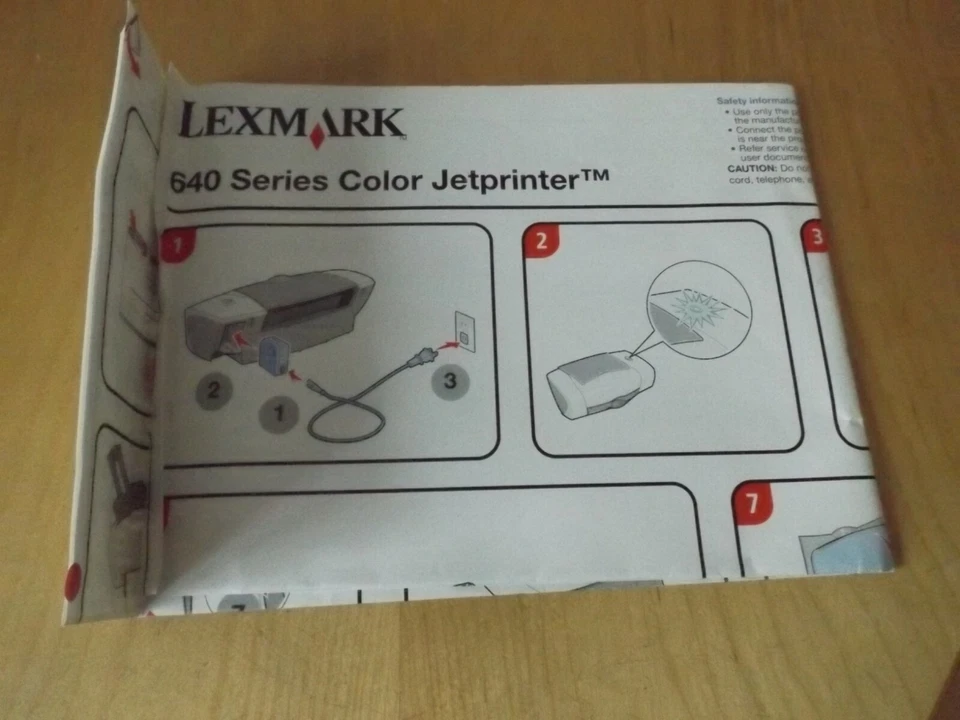 lexmark 640 series printer instruction sheets - Image 1 of 1