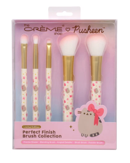 The Crème Shop x PUSHEEN PERFECT FINISH BRUSH 5PC COLLECTION - Image 1 of 1