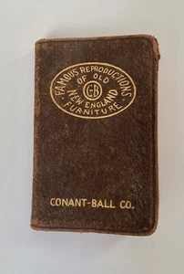1935/36 CONANT-BALL CO New England Furniture NOTE-BOOK-CALENDAR&US Cities Census - Picture 1 of 16