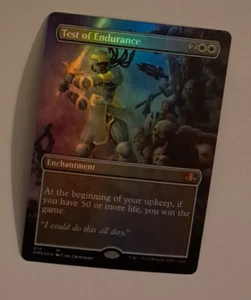 Test of Endurance Borderless FOIL Magic the Gathering Dominaria Remastered MTG - Picture 1 of 2