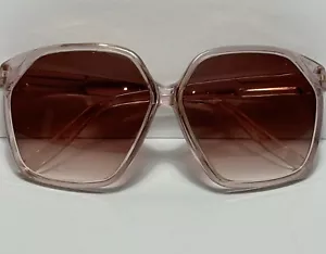 Vintage Foster Grant Light Purple Oversized Sunglasses Lucite Frames - Picture 1 of 12