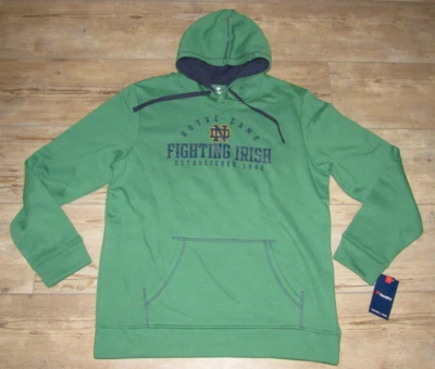 Chaqueta con capucha Fanatics Notre Dame Irish Green Team talla XL para hombre Foto 1 de 3