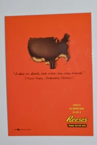 Reese's Peanut Butter Cups Advertisement Postcard Tower Records - Picture 1 of 2