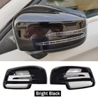 Gloss Black Wing Mirror Cover Caps For Mercedes-Benz A C S Class W221 W204 W176