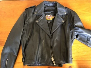 Genuine Harley Davidson , Made In Australia Women’s Leather Jacket Size 14 - Picture 1 of 15